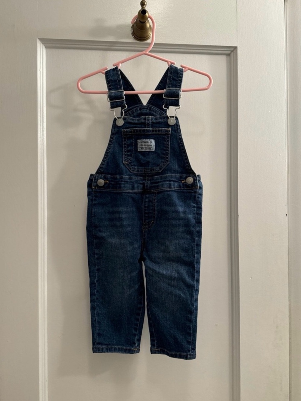 Levi's Dark Blue Denim Kids Overalls